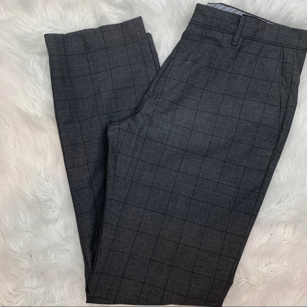 Banana Republic Windowpane Tailored Slim Fit Pants - Picture 2 of 7